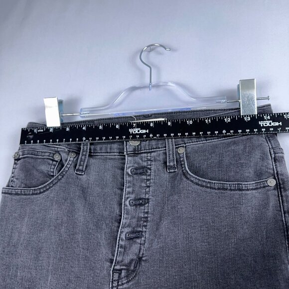 Madewell Cali Demi Bootcut Jeans Womens Size 28 High Rise Button Fly Black - Picture 6 of 13